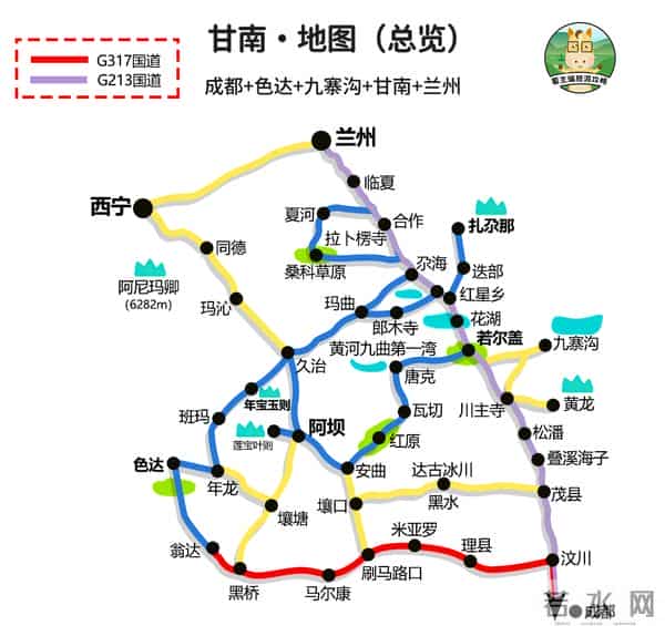 云南旅游路线图