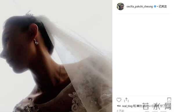 张柏芝回应婚纱照