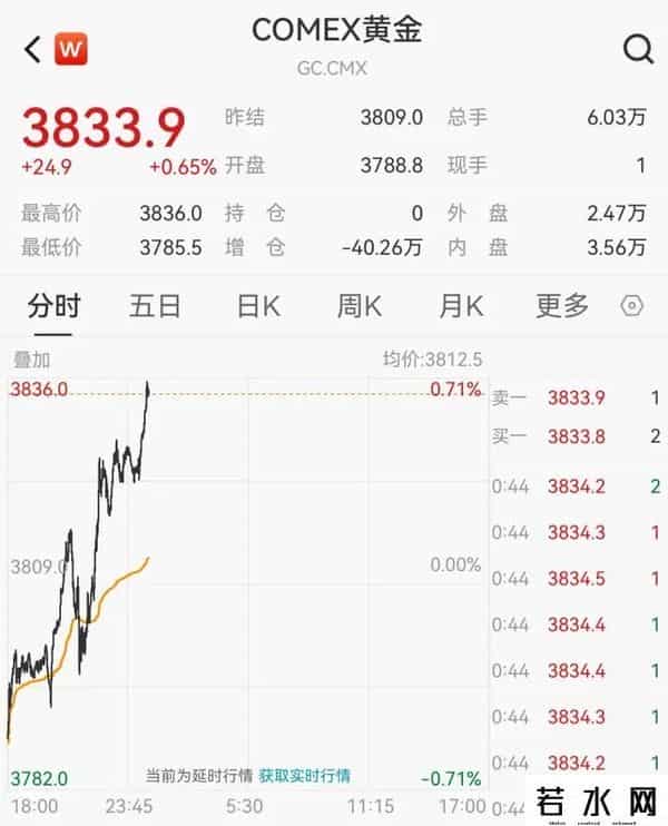 金价大涨！创历史新高