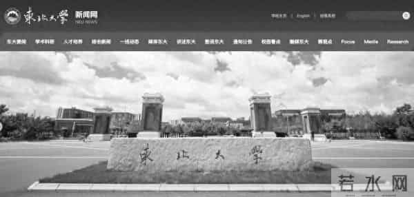 东北大学官网已变黑白