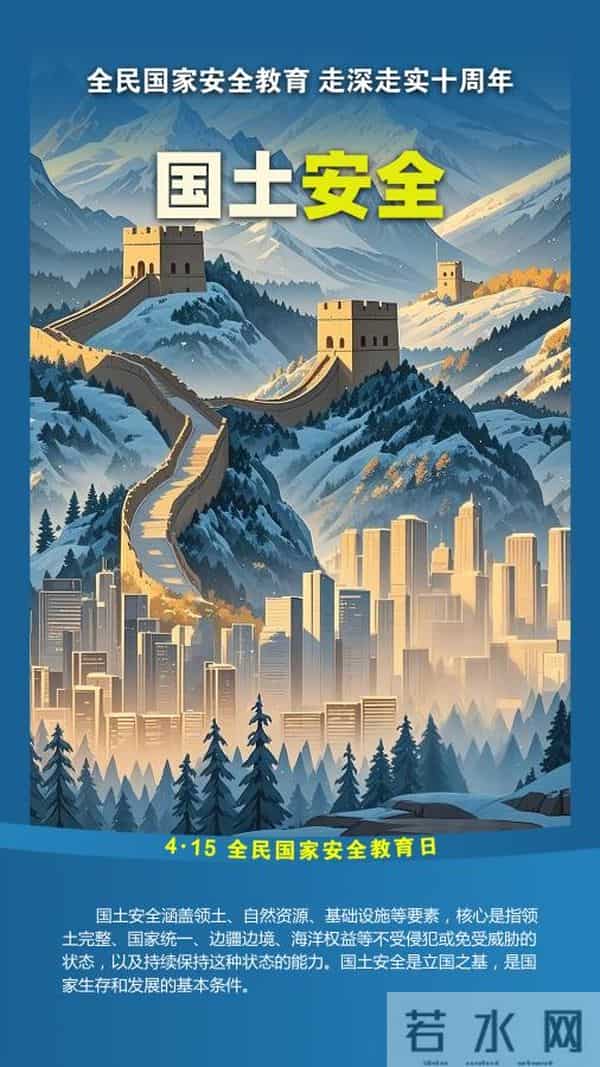 一组海报了解何为“国家安全”