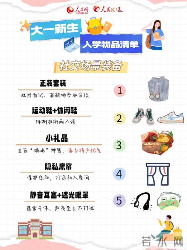 大学新生必备大一新生丨入学必备物品清单，速来抄作业！
