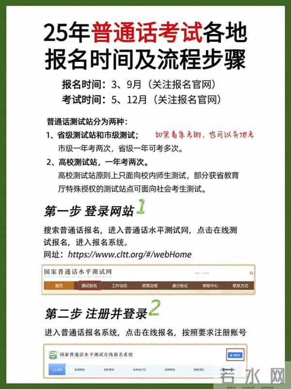 普通话考试流程和内容