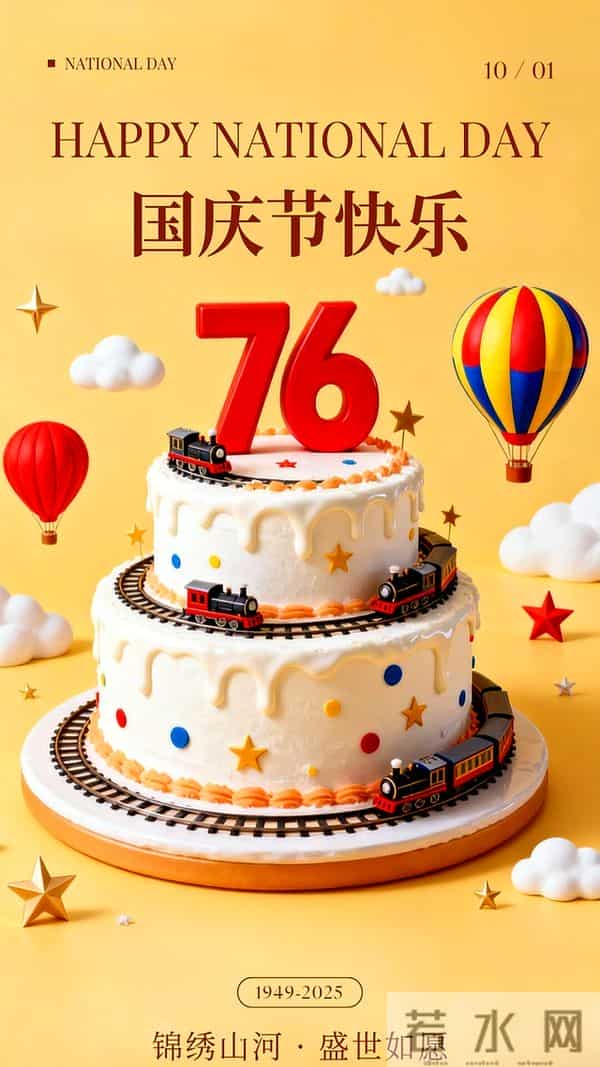 国庆节图片文案大全，2025国庆节美好祝福语文字带图