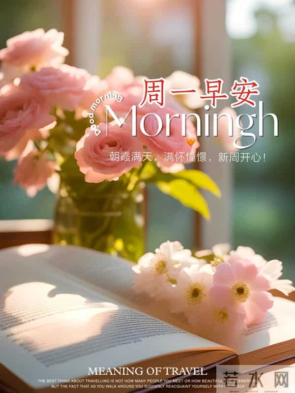 19句周一早安祝福,晨光送暖,新周启航,愿你事事顺遂,早安愉快