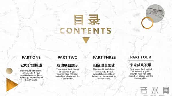 需要吗？第1220期：精致黄绿商业计划书PPT模板