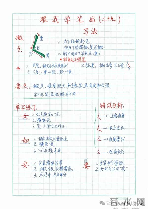 书法老师必看 - 超详细系统化硬笔书法课教案