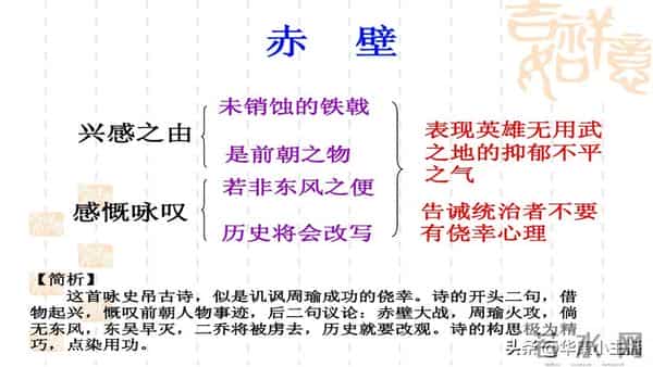 初中必背文言文：杜牧《赤壁》原文译文赏析 朗诵：主持人康爸