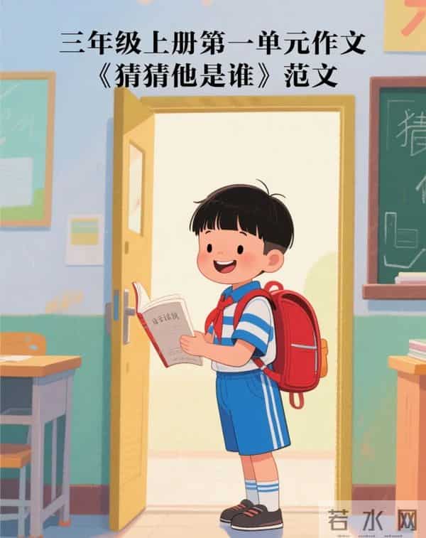 三年级上册第一单元习作《猜猜他是谁》全国优秀范文五篇（可打印，附点评）