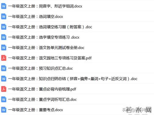部编版语文一年级生字、拼音、词语、句子、笔画笔顺大全