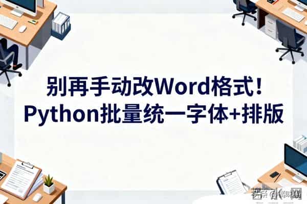 别再手动改Word格式!Python批量统一字体+排版