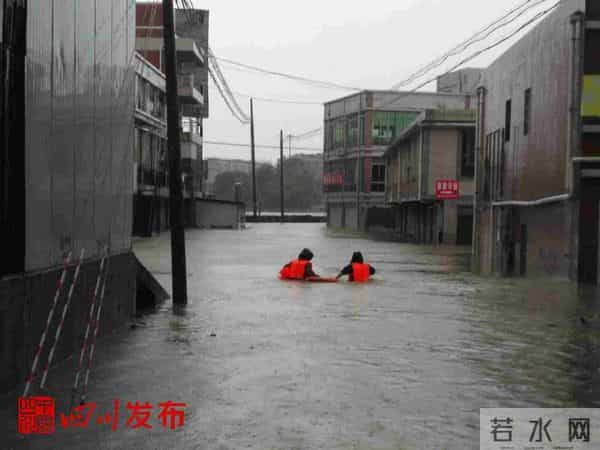 成都金堂县发布红色I级汛情预警 降雨还将持续!