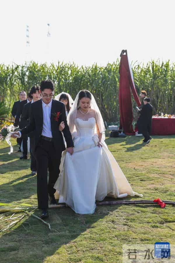 浙江诸暨：美丽乡村举办甜蜜集体婚礼