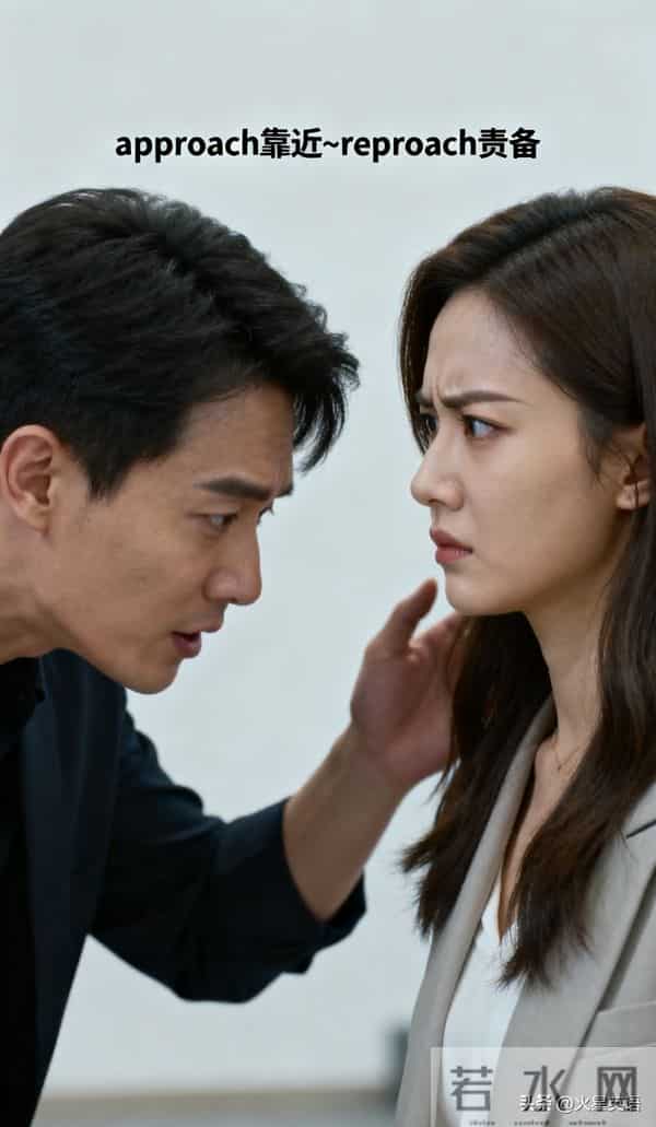 会上瘾的单词记忆术approach靠近~reproach责备