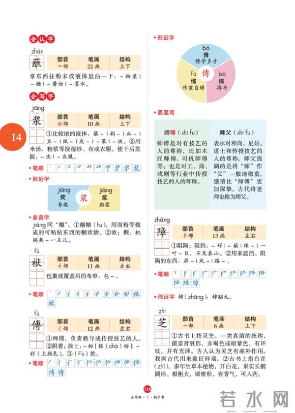 五年级下册语文，第14课《刷子李》笔记+课堂解析，收藏预习