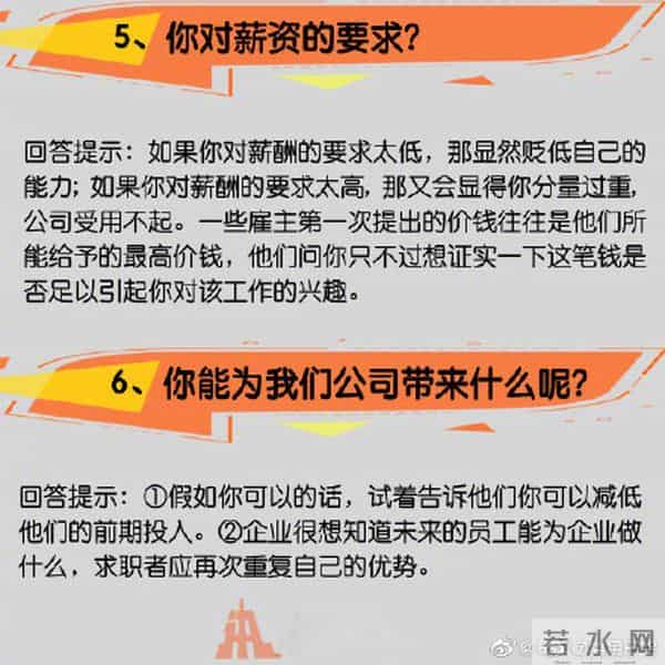 常见的16个面试问题与技巧性回答都在这里