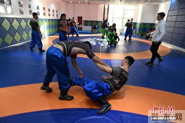 呼和浩特高校搏克课：学生从对抗中学会坚韧