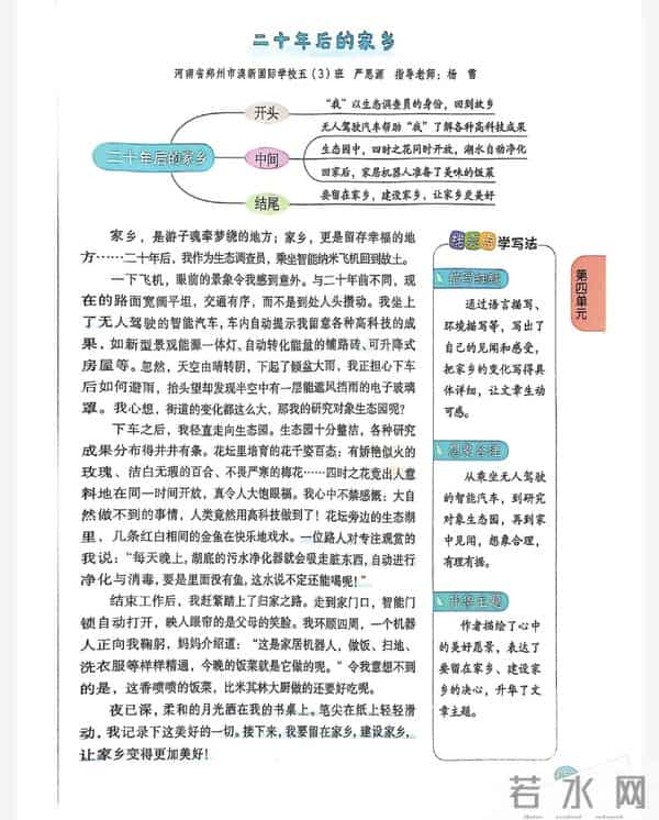 五上期中考试必背作文16篇