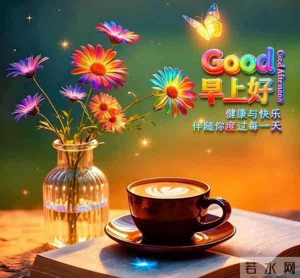 28张非常漂亮的早上好祝福图片,善待朋友友谊多,经常祝福暖心窝