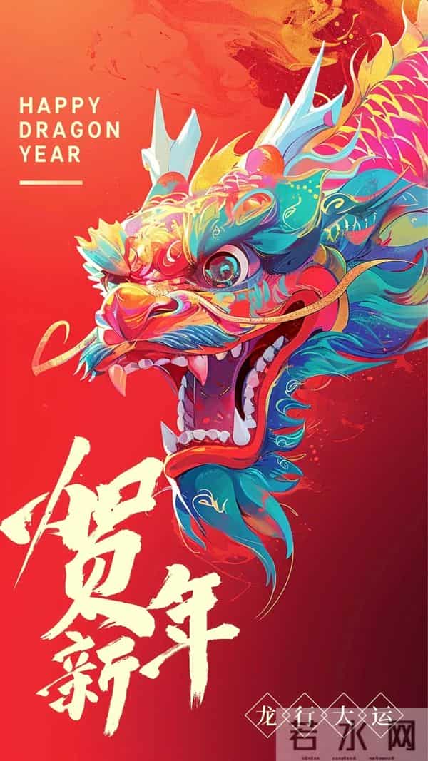 40张龙年新年祝福图片：龙舞新春，祥瑞盈门，喜迎2024龙年新年