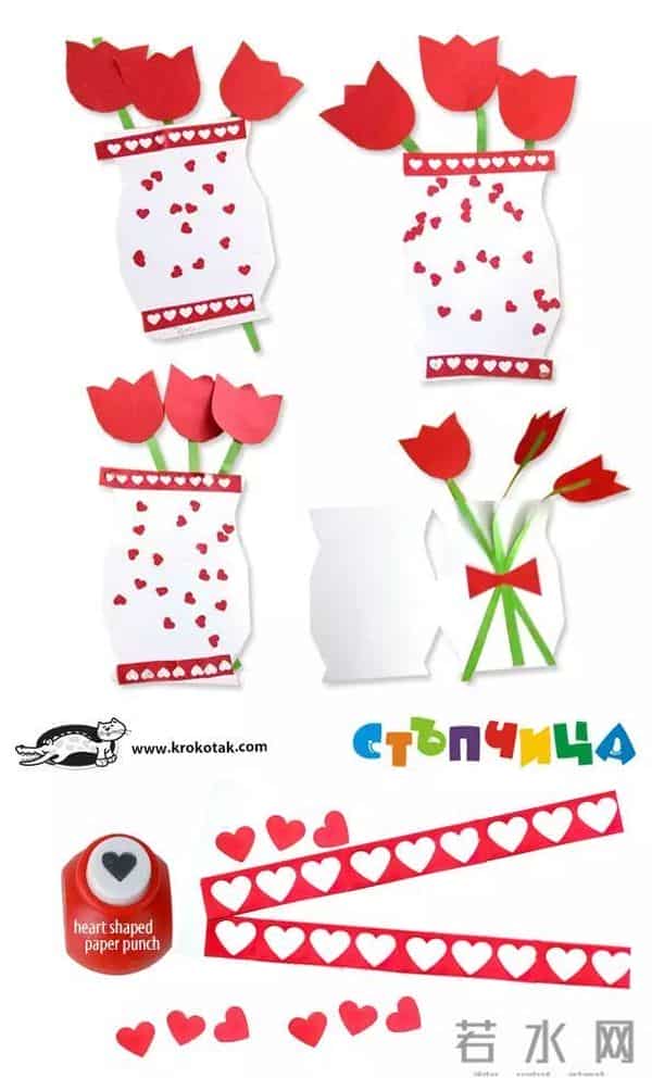 简单又好做的三八节主题手工，老师带着孩子做起来！