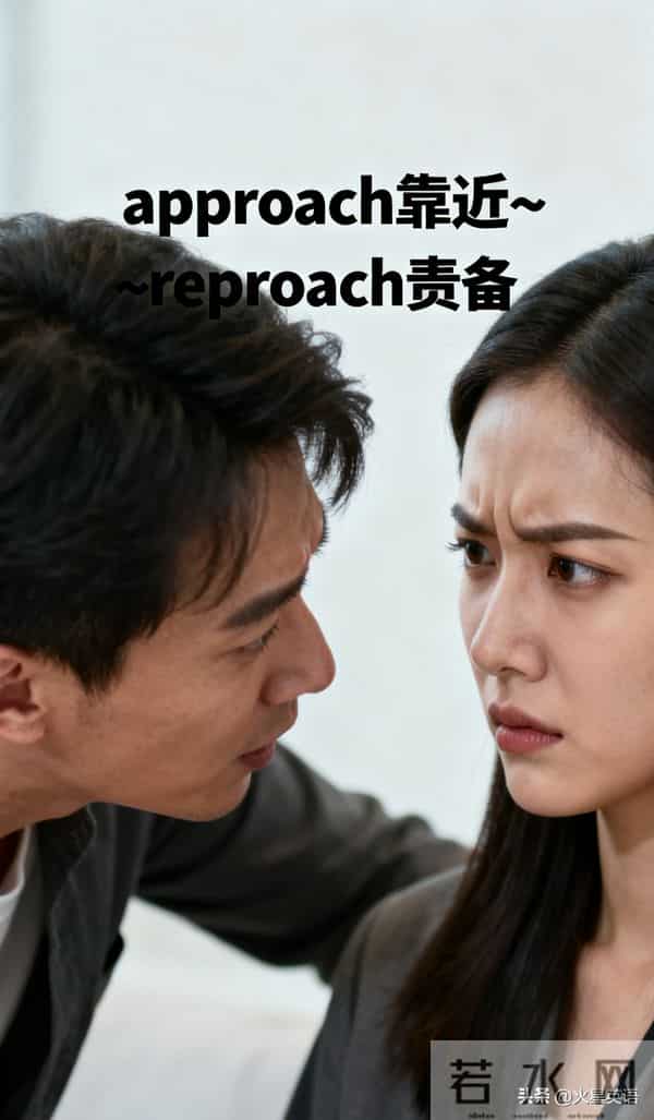 会上瘾的单词记忆术approach靠近~reproach责备