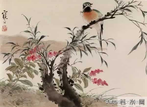 国画大家江寒汀的写意花鸟作品赏析！