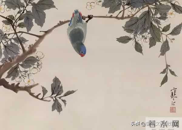 国画大家江寒汀的写意花鸟作品赏析！