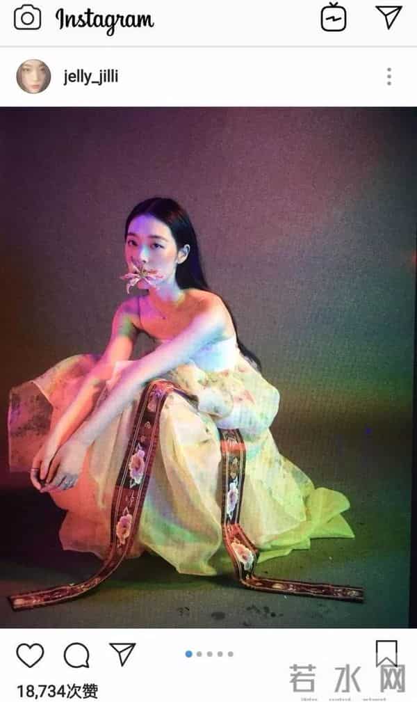 雪莉穿改良韩服 不雅照一波接一波