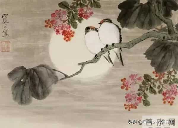 国画大家江寒汀的写意花鸟作品赏析！