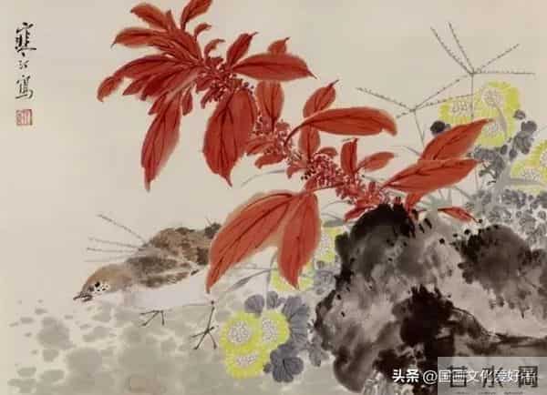 国画大家江寒汀的写意花鸟作品赏析！