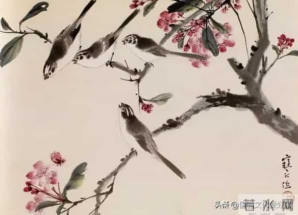 国画大家江寒汀的写意花鸟作品赏析！