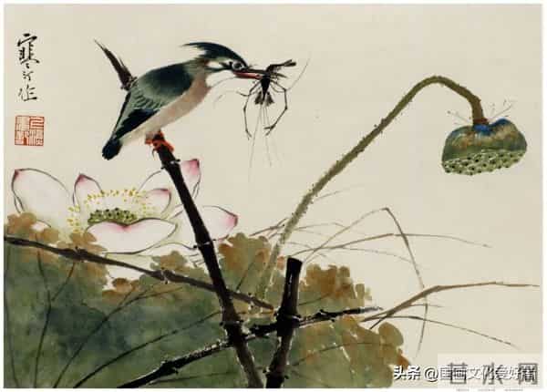 国画大家江寒汀的写意花鸟作品赏析！