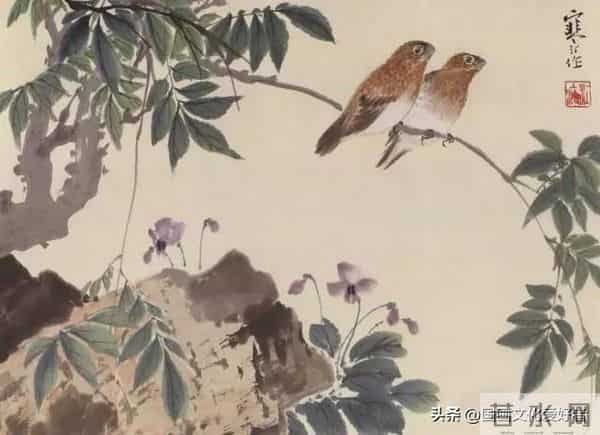 国画大家江寒汀的写意花鸟作品赏析！