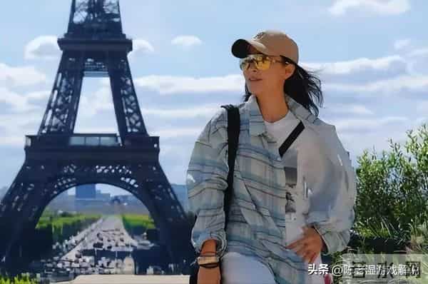 苗圃和富豪老公巴黎度假,十一岁女儿不像她,难怪罗晋会说那句话