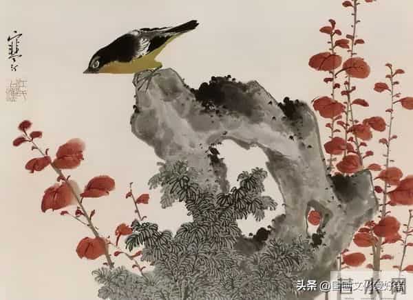 国画大家江寒汀的写意花鸟作品赏析！