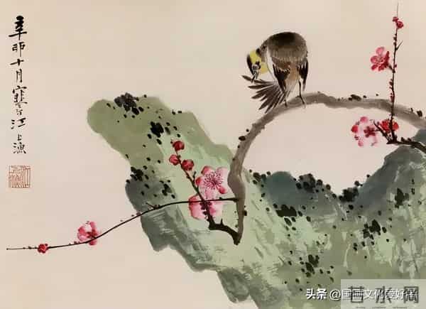 国画大家江寒汀的写意花鸟作品赏析！