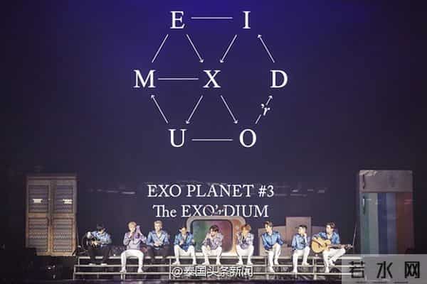 EXO泰国曼谷演唱会火爆  跑男刘在石现身同台飙舞