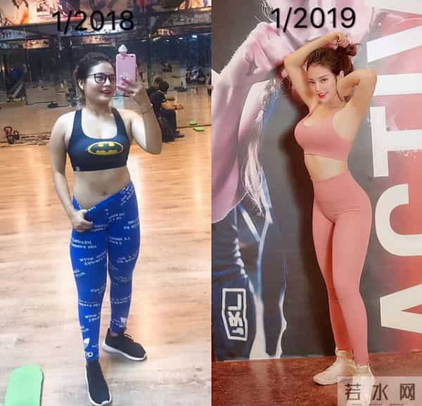 E罩杯健身辣妹,锻炼1年减掉20斤,并打造出蜂腰翘臀欧美身材
