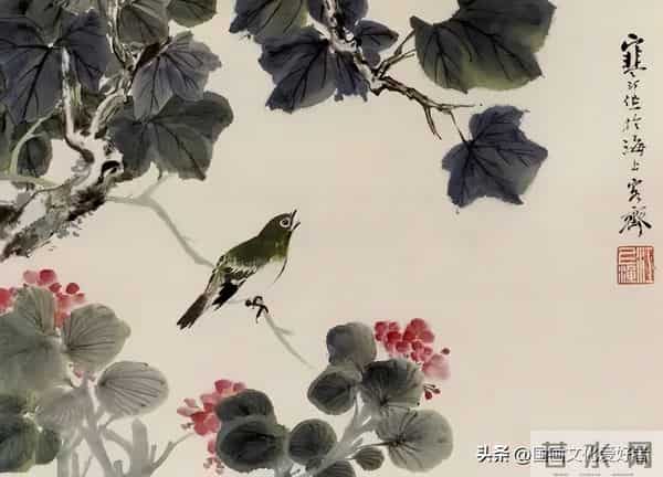 国画大家江寒汀的写意花鸟作品赏析！