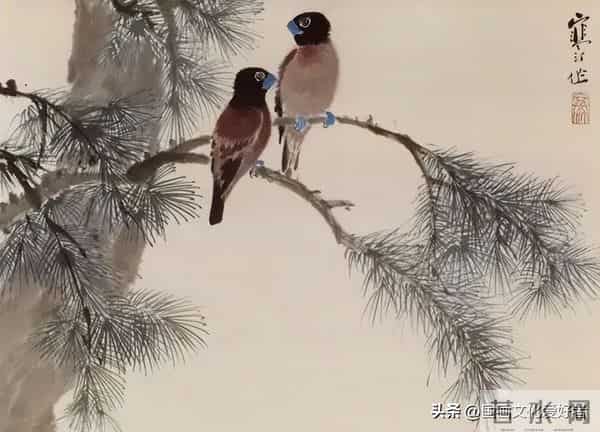 国画大家江寒汀的写意花鸟作品赏析！