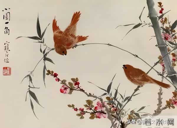 国画大家江寒汀的写意花鸟作品赏析！