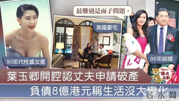 三级艳星、豪门阔太叶玉卿的老公申请破产并拍卖名下物业