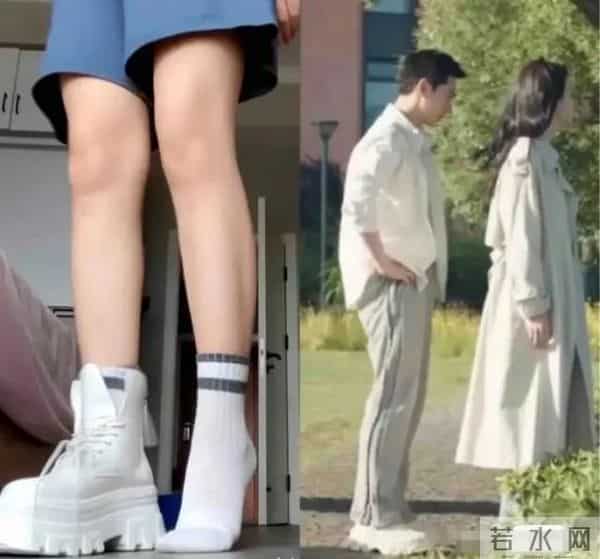 矮个男星虚报身高，穿高跟鞋、踩箱子，跟女明星同框就原形毕露