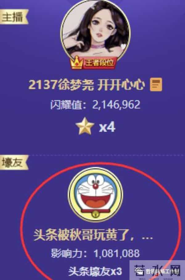 神豪改名挂一叶知秋:玩黄头条!大骂蝌蚪,文儿是你们M