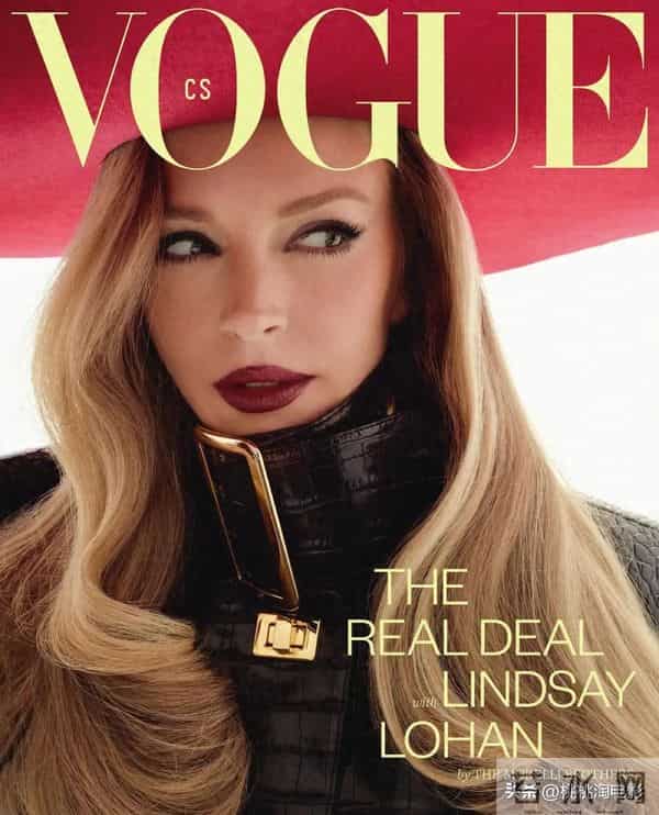 林赛·罗韩亮相捷克版《VOGUE》，金发红唇雍容贵妇造型状态回春