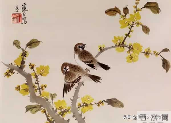 国画大家江寒汀的写意花鸟作品赏析！