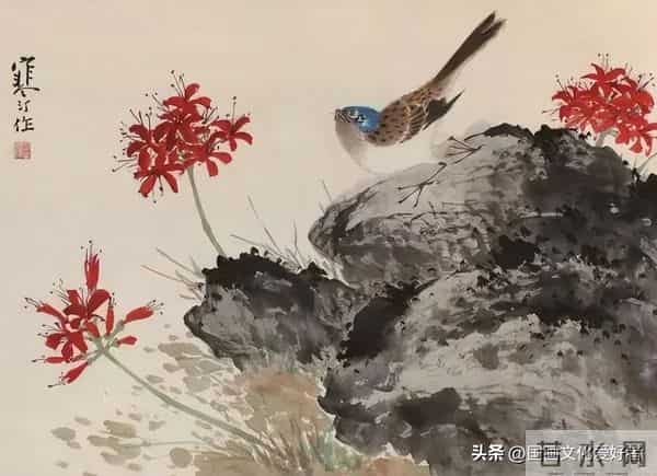 国画大家江寒汀的写意花鸟作品赏析！