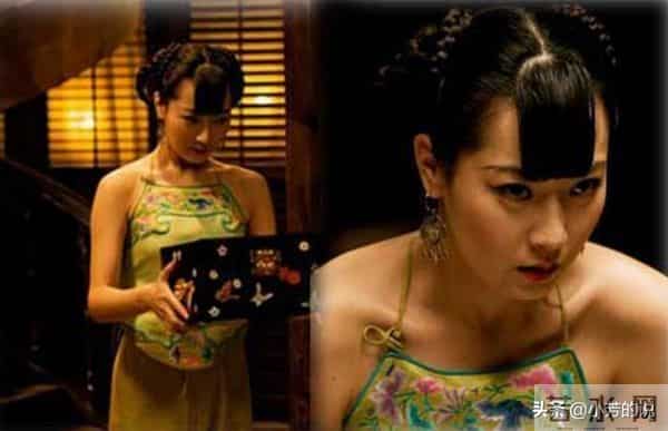 被姜文临时拉来演民女,为护她男工作人员都带头套,赵铭一角成名