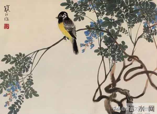 国画大家江寒汀的写意花鸟作品赏析！